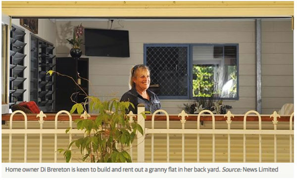 Territorians can now build a granny flat without as many restrictions